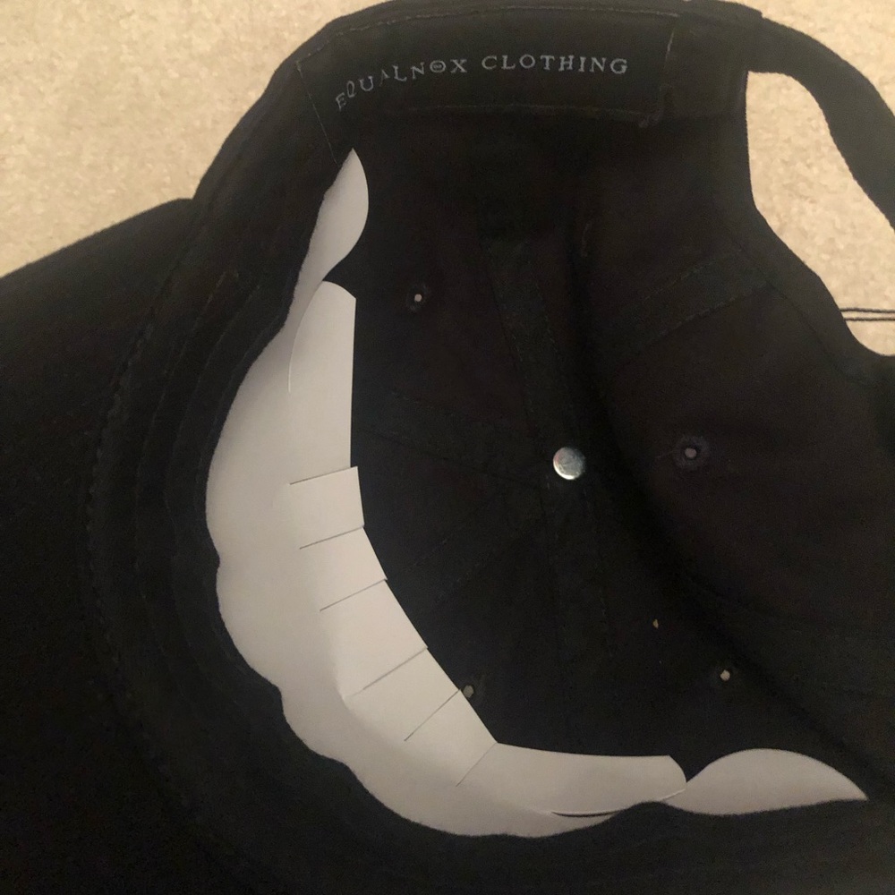 Equalnox Clothing Co. E Black hat ball cap - Picture 5 of 6